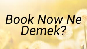 Book Now Ne Demek?