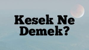Kesek Ne Demek?