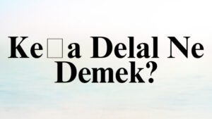 Keça Delal Ne Demek?