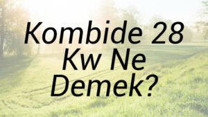 Kombide 28 Kw Ne Demek?
