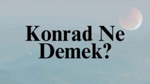 Konrad Ne Demek?