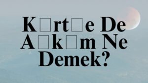 Kürtçe De Aşkım Ne Demek?