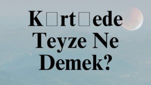 Kürtçede Teyze Ne Demek?