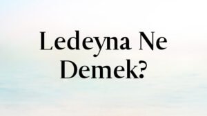 Ledeyna Ne Demek?