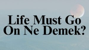 Life Must Go On Ne Demek?