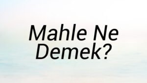 Mahle Ne Demek?