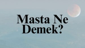 Masta Ne Demek?
