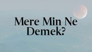 Mere Min Ne Demek?