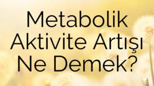 Metabolik Aktivite Artışı Ne Demek?