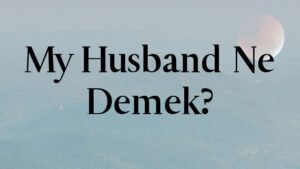 My Husband Ne Demek?