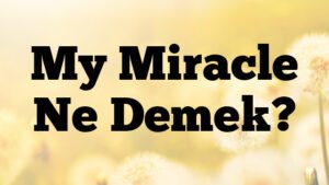 My Miracle Ne Demek?