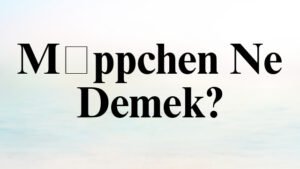 Mäppchen Ne Demek?