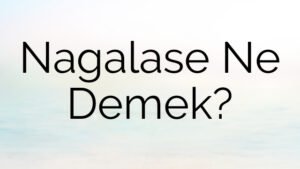 Nagalase Ne Demek?
