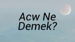 Acw Ne Demek?